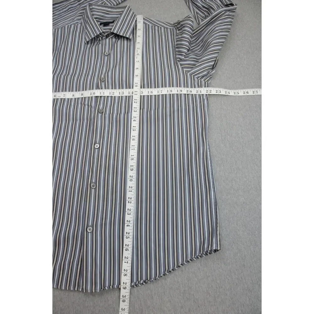 Banana Republic Shirt Mens M (15-15.5) 100% Cotton‎ Striped Button Up